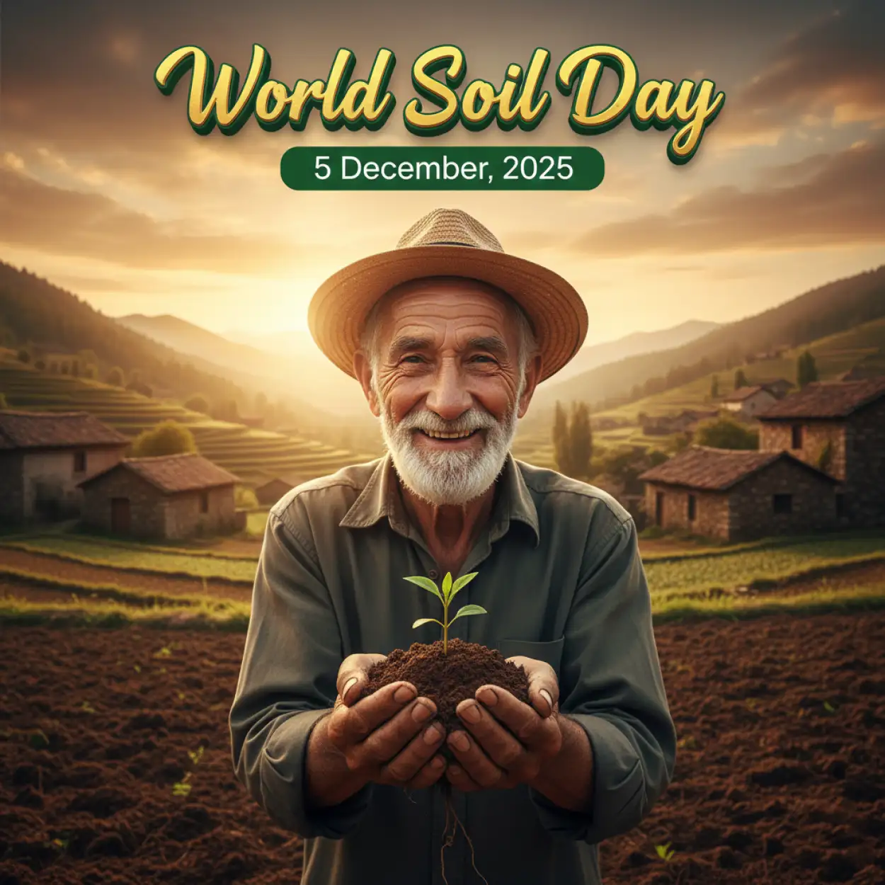 Free Download World Soil Day 2025 Green Theme Promotional Banner - High Quality World Soil Day 2025 Background