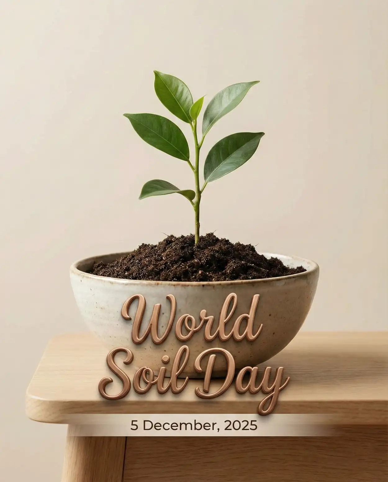 Free Download World Soil Day 2025 Sustainability Slogan Poster - High Quality World Soil Day 2025 Background
