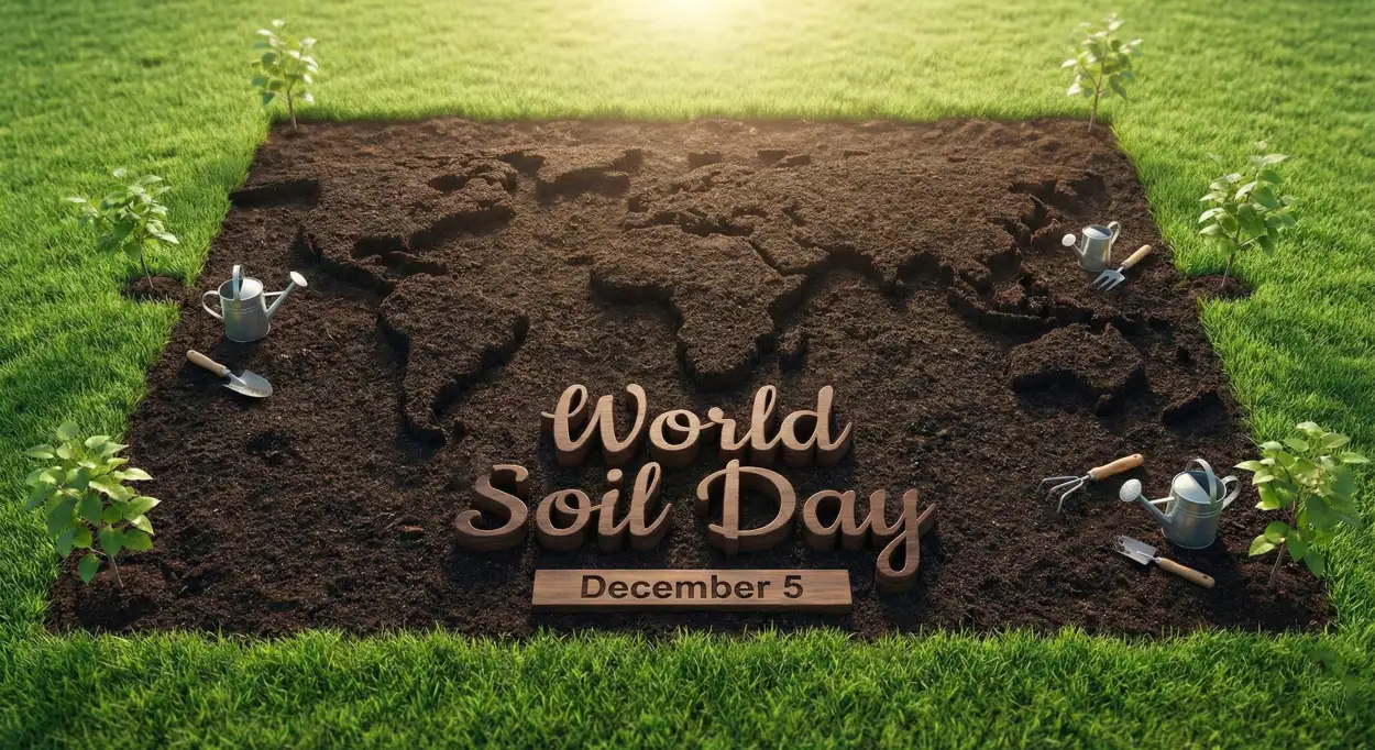 Free Download World Soil Day Drawing With Slogans In English - High Quality World Soil Day Image