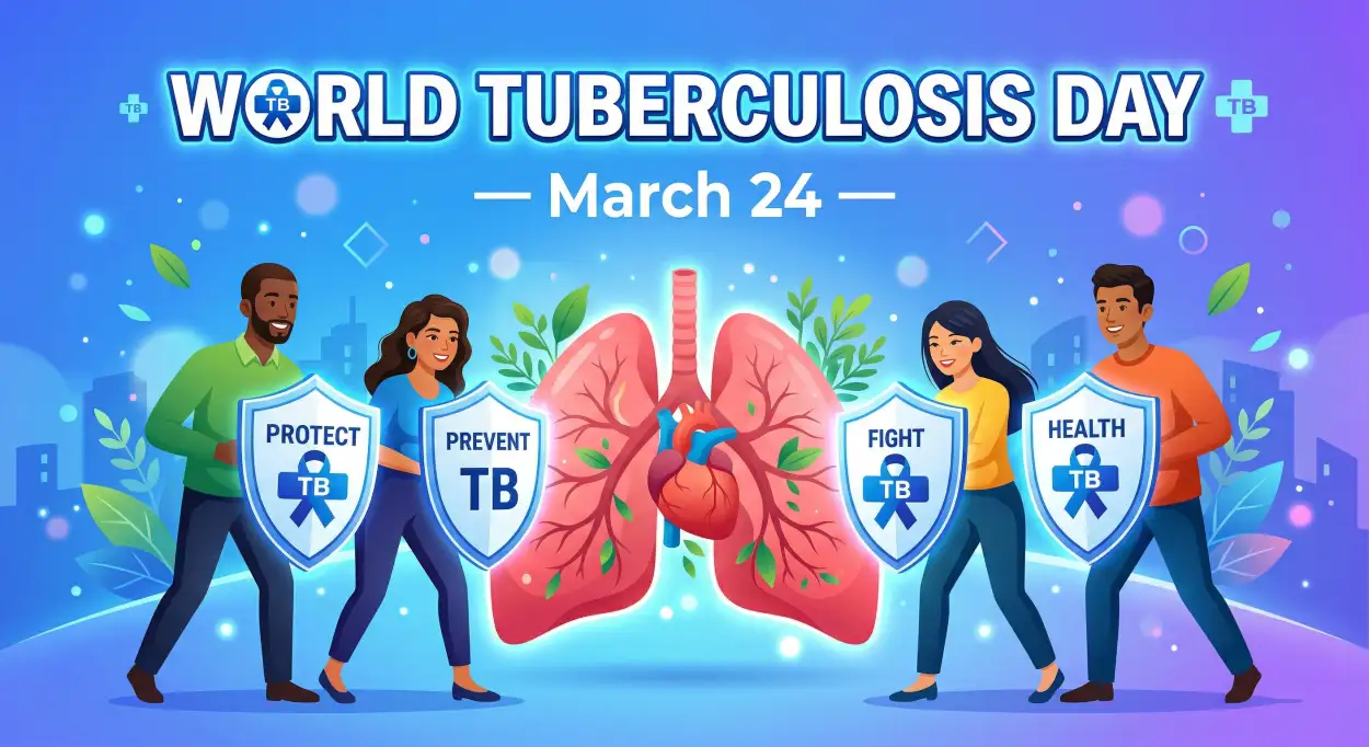 Free Download World Tb Day Banner Design Hd - High Quality World Tuberculosis Day Image