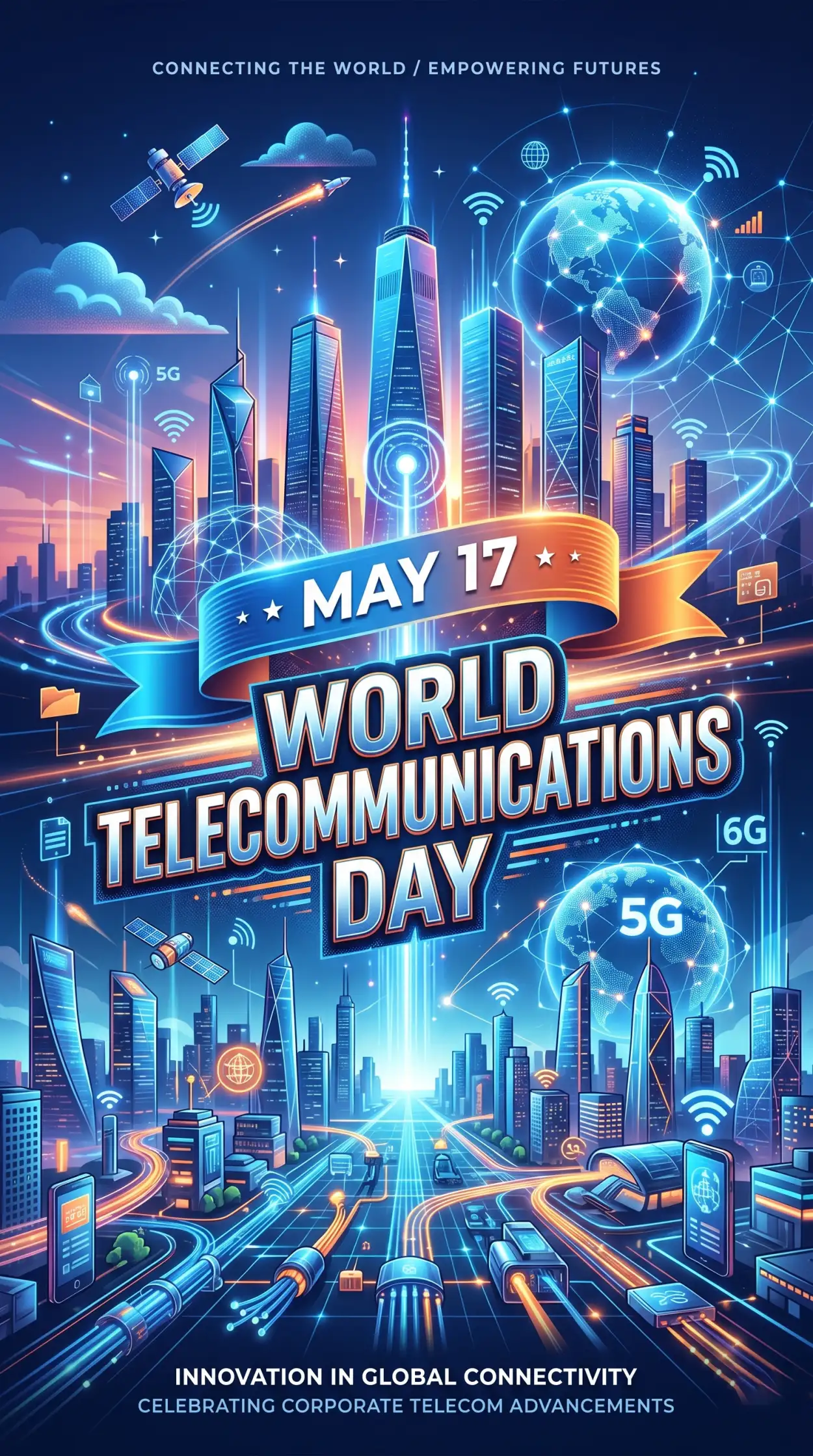 Free Download World Telecommunications Day 2026 5g Technology Background - High Quality World Telecommunications Day Background Image