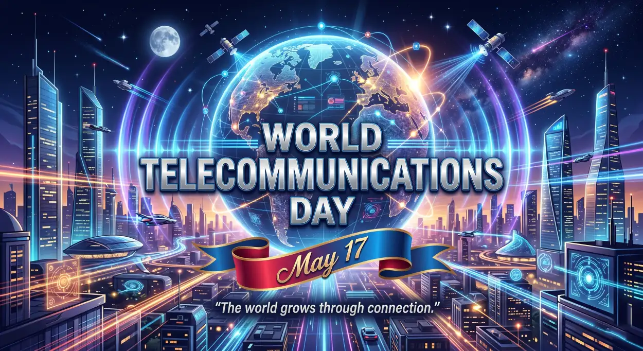 Free Download World Telecommunications Day 2026 Celebration Wallpaper - High Quality World Telecommunications Day Image