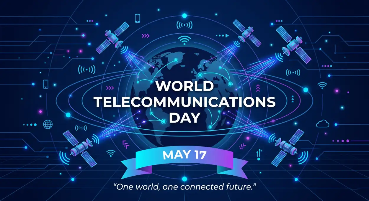 Free Download World Telecommunications Day 2026 Communication Future Design - High Quality World Telecommunications Day Image