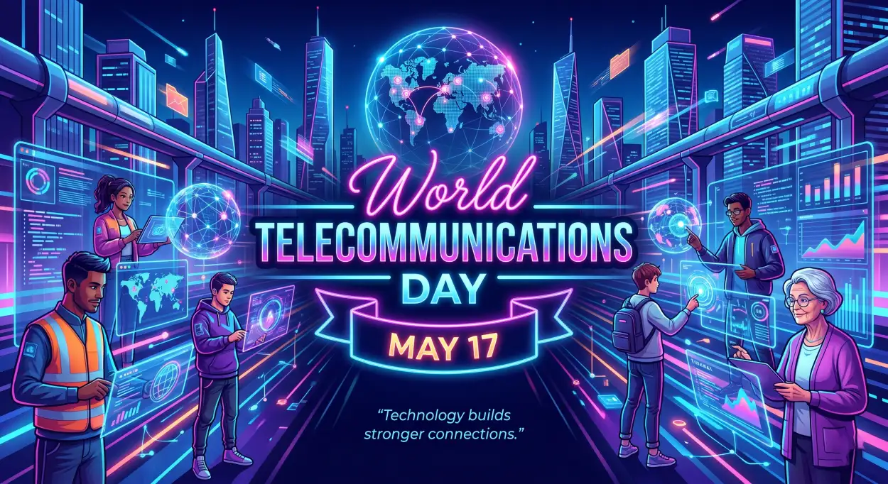 Free Download World Telecommunications Day 2026 Communication Innovation Art - High Quality World Telecommunications Day Image