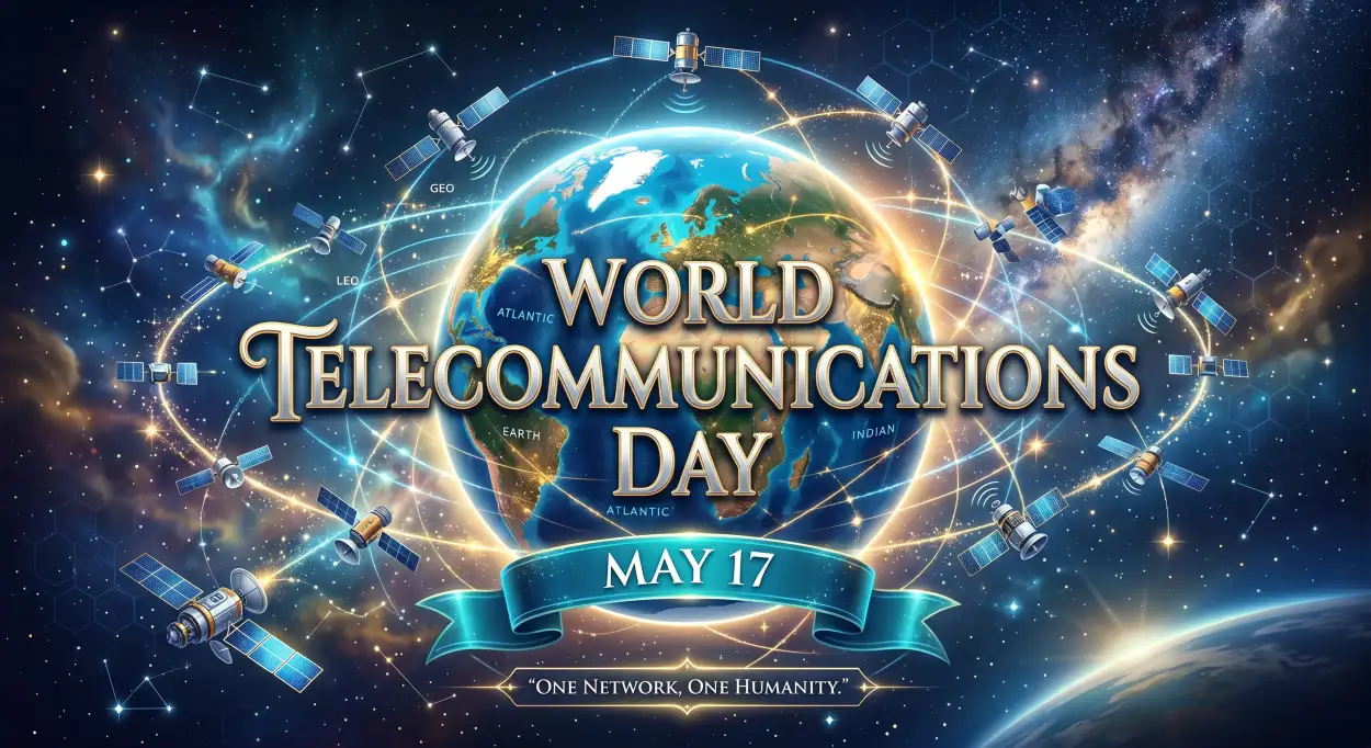 Free Download World Telecommunications Day 2026 Digital Communication Wallpaper - High Quality World Telecommunications Day Image