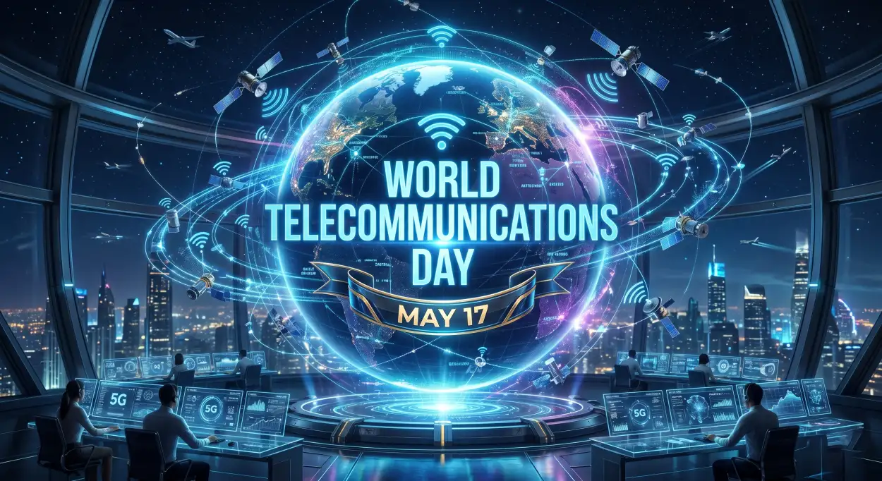 Free Download World Telecommunications Day 2026 Mobile Network Background - High Quality World Telecommunications Day Background Image