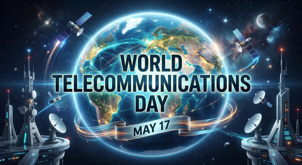 Free Download World Telecommunications Day 2026 Modern Digital Communication - High Quality World Telecommunications Day Image