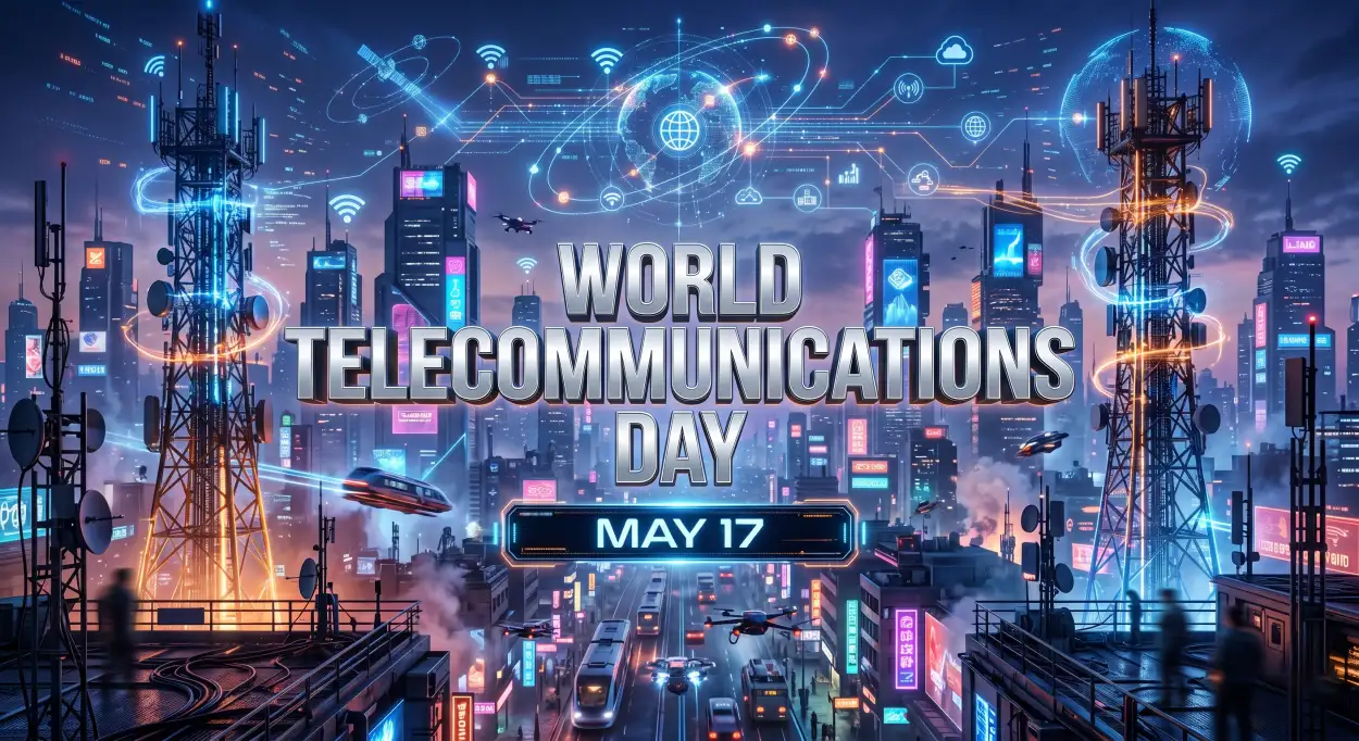 Free Download World Telecommunications Day 2026 Smart Technology Wallpaper - High Quality World Telecommunications Day Image