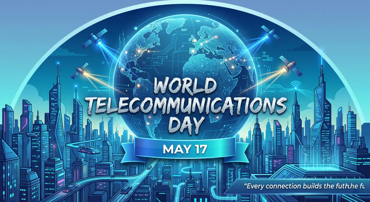 Free Download World Telecommunications Day 2026 Social Media Banner - High Quality World Telecommunications Day Image