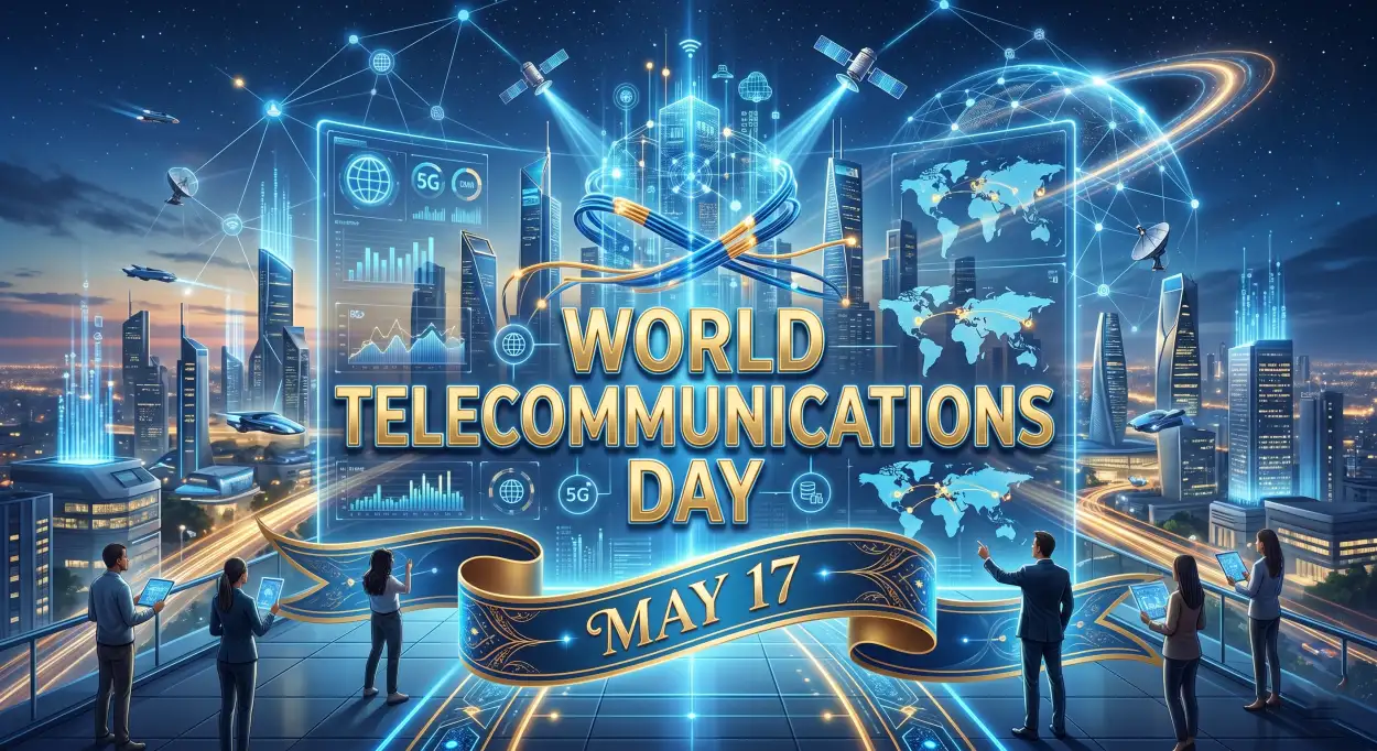Free Download World Telecommunications Day 2026 Telecom Awareness Campaign - High Quality World Telecommunications Day Image