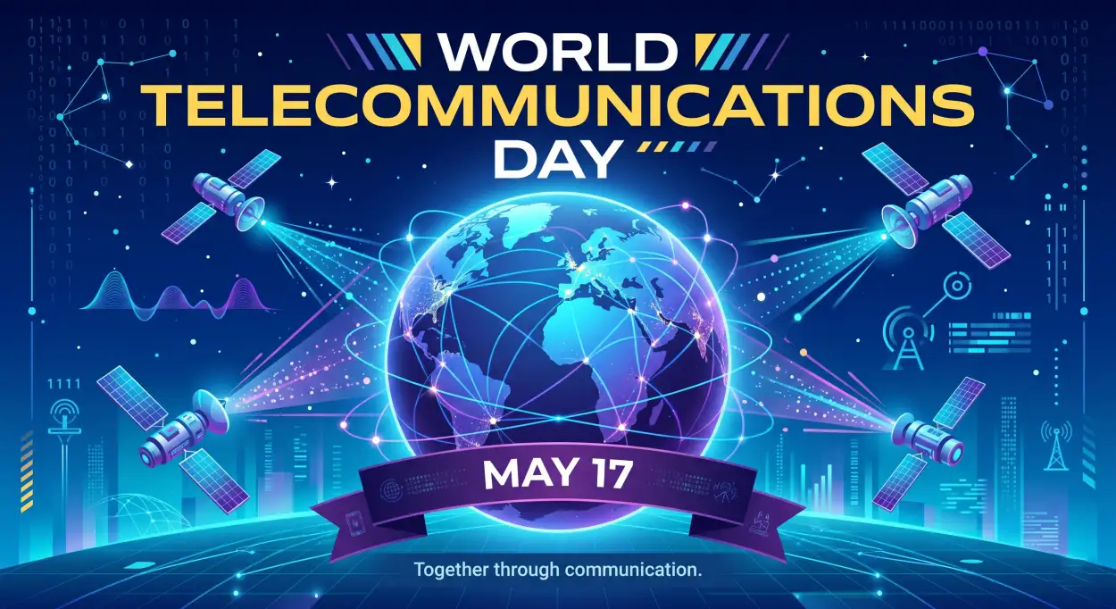 Free Download World Telecommunications Day 2026 World Digital Communication - High Quality World Telecommunications Day Image