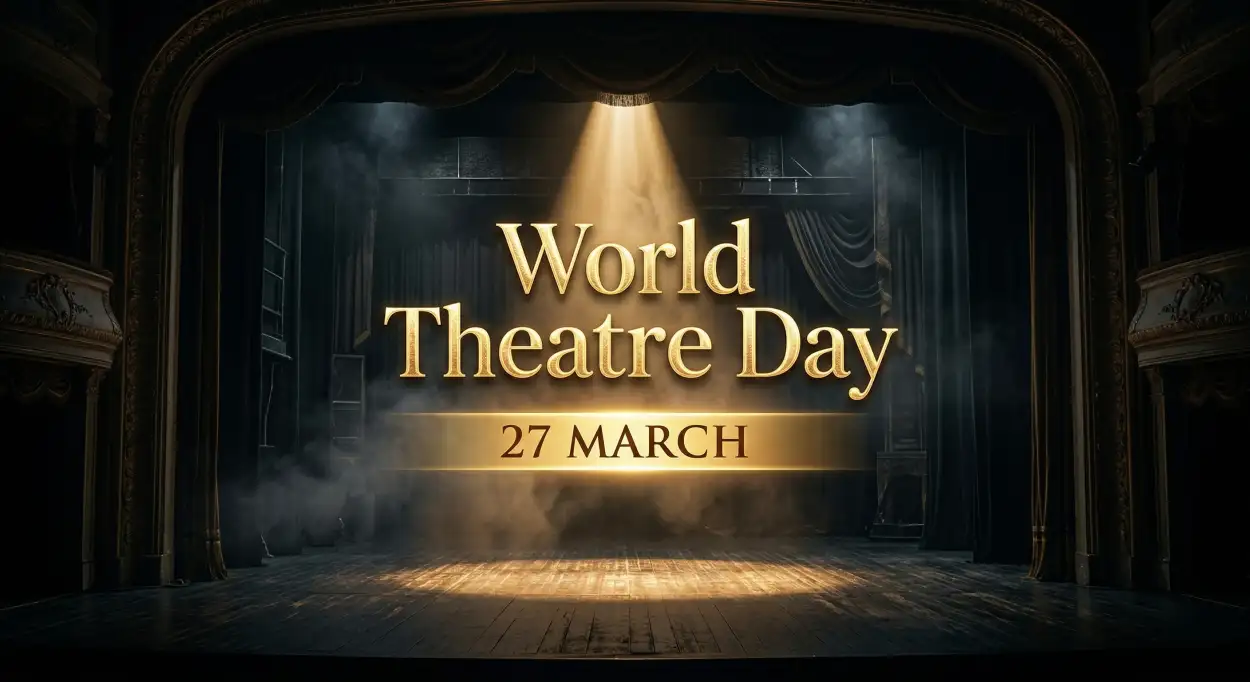 Free Download World Theatre Day 2026 Date And Theme - High Quality World Theatre Day Image