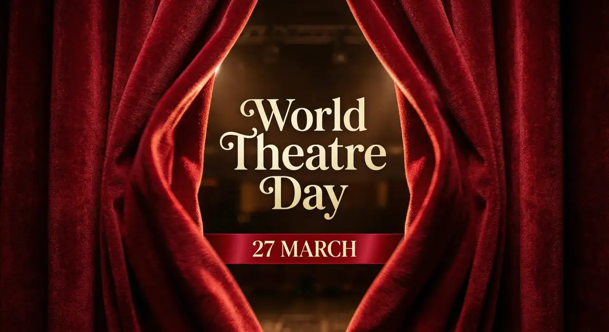 Free Download World Theatre Day Banner Design For Coaching Institute - High Quality World Theatre Day Image