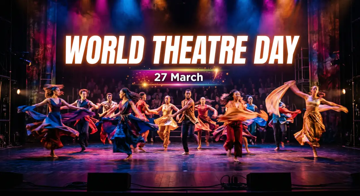 Free Download World Theatre Day Banner Design - High Quality World Theatre Day Image