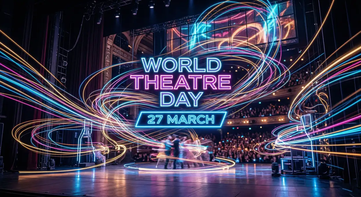 Free Download World Theatre Day Facebook Post Design - High Quality World Theatre Day Image