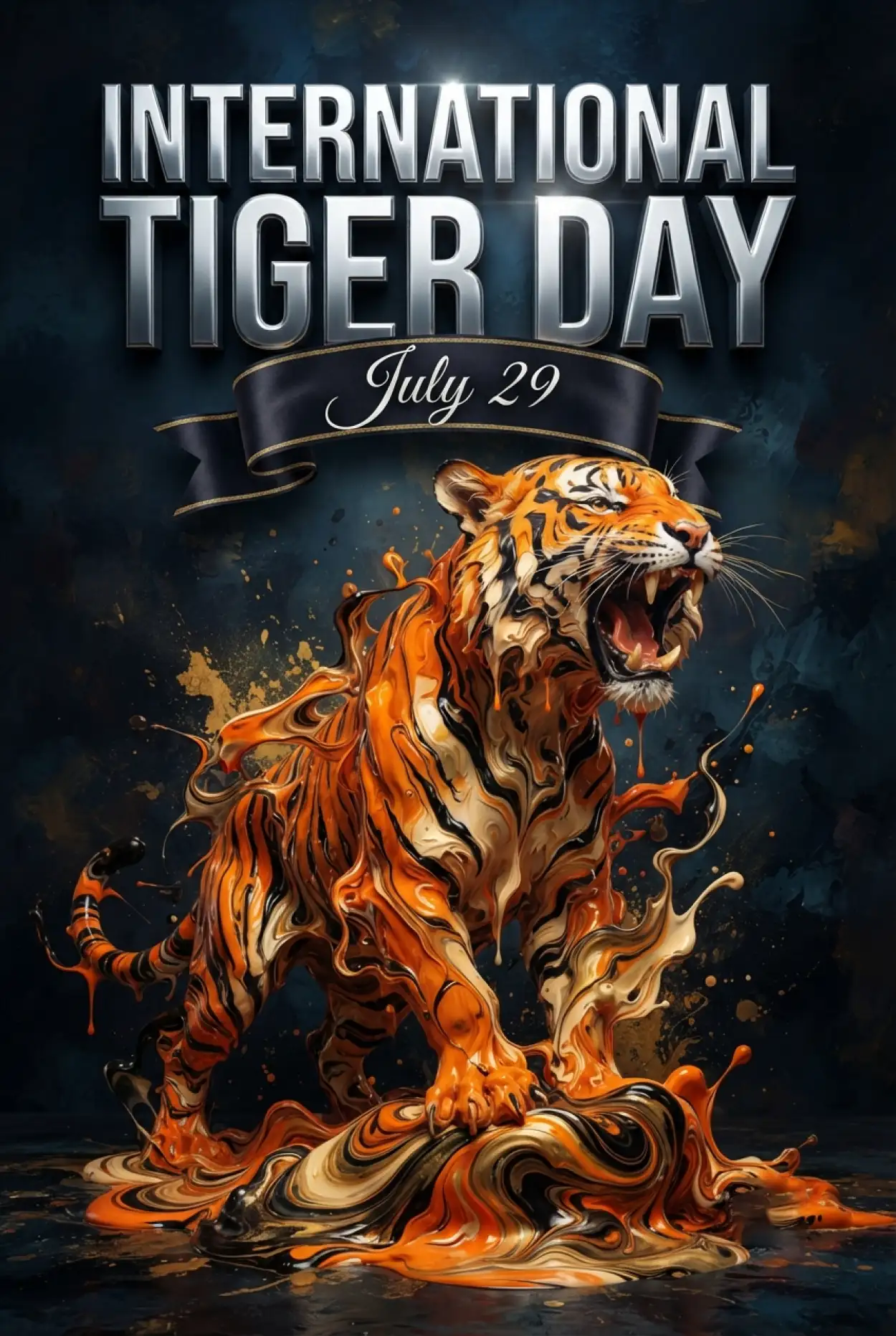 Free Download World Tiger Day 2026 Editable Psd - High Quality International Tiger Day 2026 Image