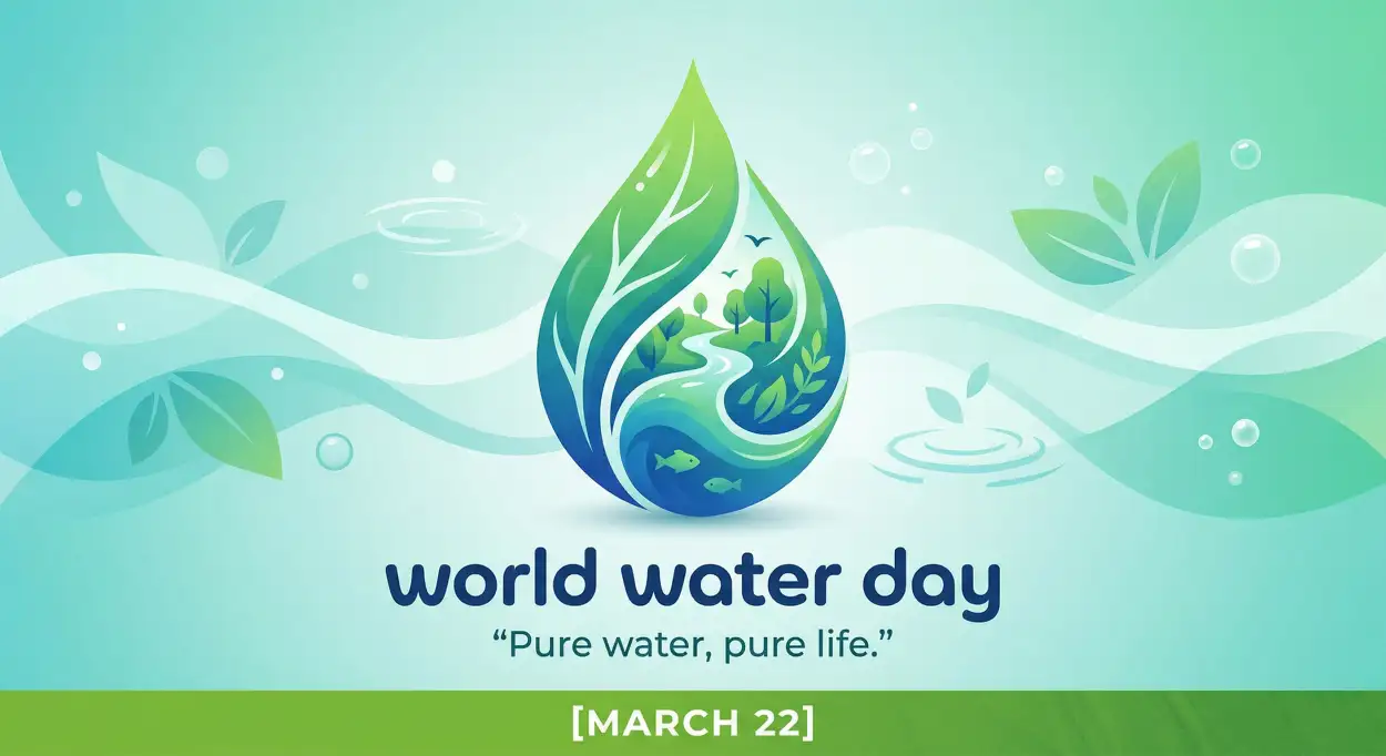 Free Download World Water Day Logo Png 2026 - High Quality World Water Day 2026 Transparent PNG