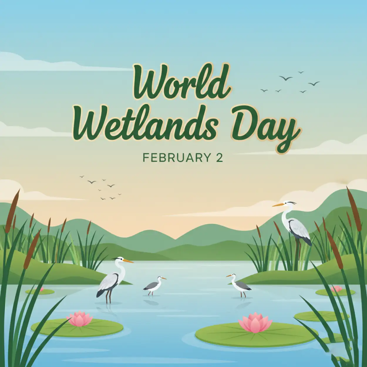 Free Download World Wetlands Day Environment Poster - High Quality World Wetlands Day Background