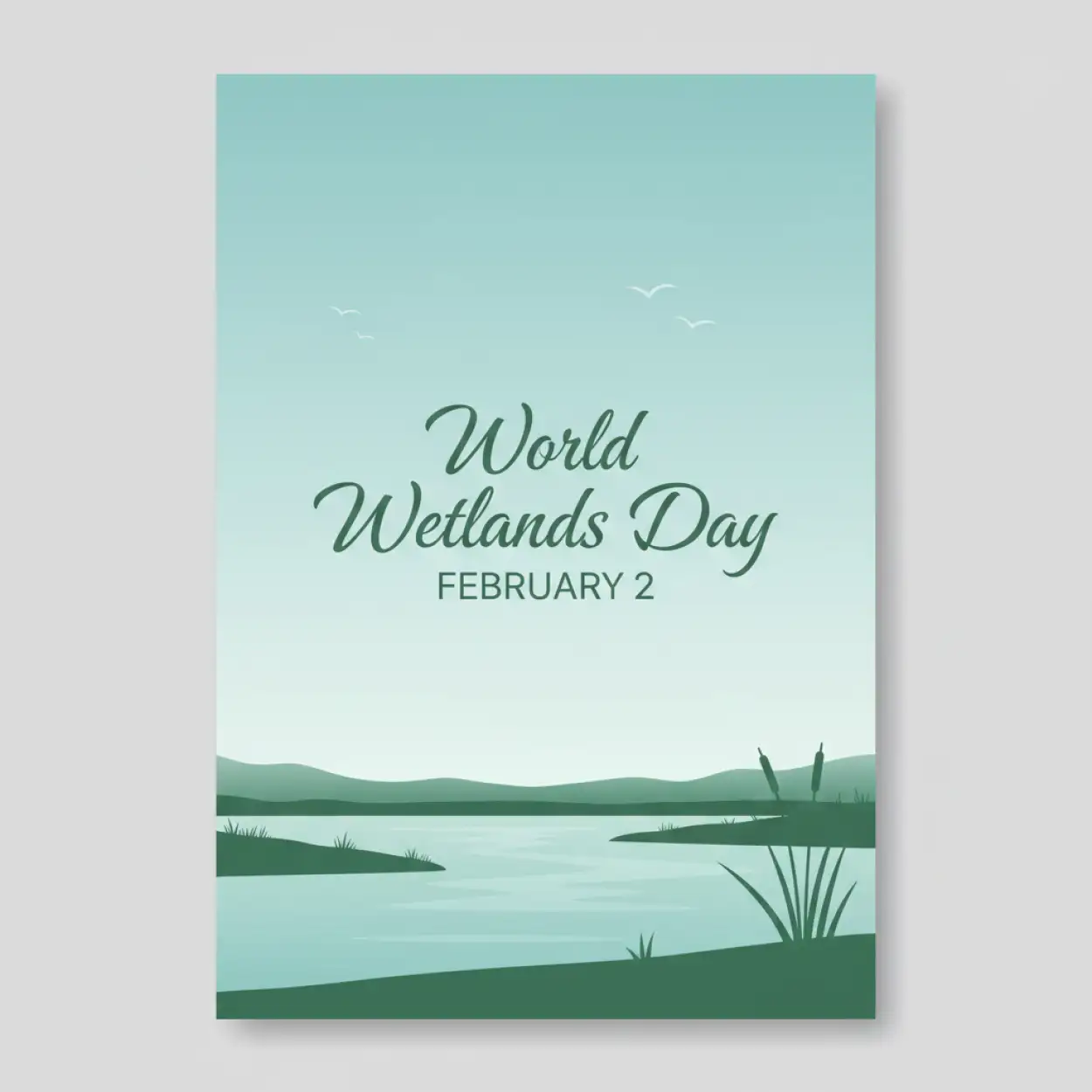 Free Download World Wetlands Day Flat Design - High Quality World Wetlands Day Background