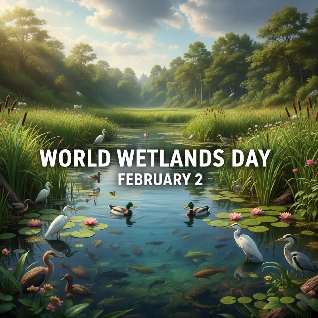 Free Download World Wetlands Day Poster Hd - High Quality World Wetlands Day Background