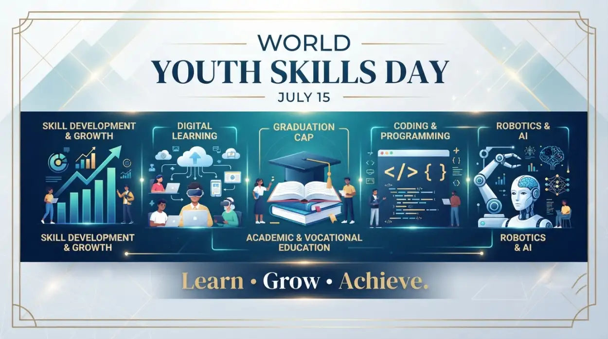 Free Download World Youth Skills Day 2026 Academy Banner - High Quality World Youth Skills Day 2026 Banner Image