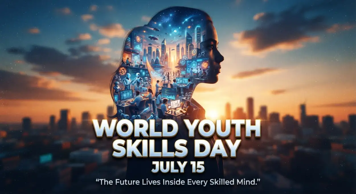 Free Download World Youth Skills Day 2026 Ai Banner Design - High Quality World Youth Skills Day 2026 Banner Image