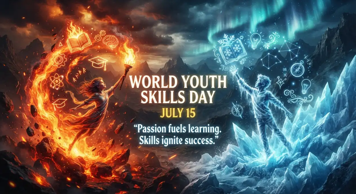 Free Download World Youth Skills Day 2026 Awareness Poster - High Quality World Youth Skills Day 2026 Poster Image