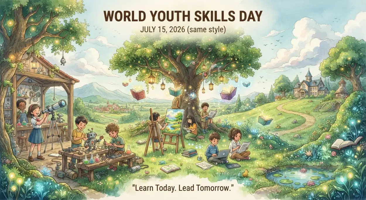 Free Download World Youth Skills Day 2026 Banner - High Quality World Youth Skills Day 2026 Banner Image