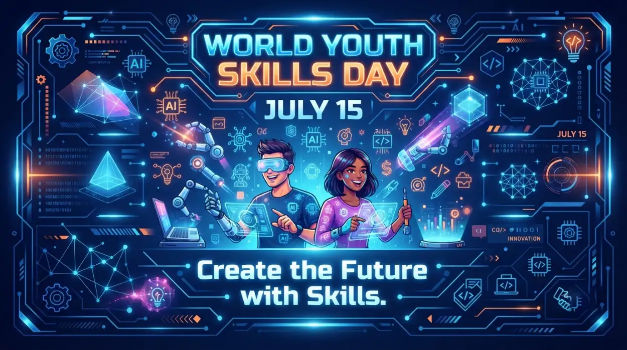 Free Download World Youth Skills Day 2026 Campaign Banner - High Quality World Youth Skills Day 2026 Banner Image