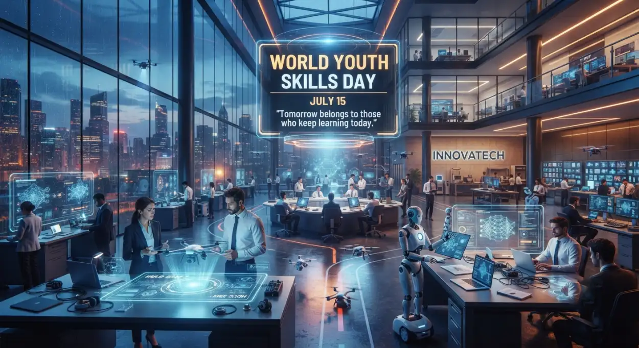 Free Download World Youth Skills Day 2026 Career Development Poster - High Quality World Youth Skills Day 2026 Poster Image
