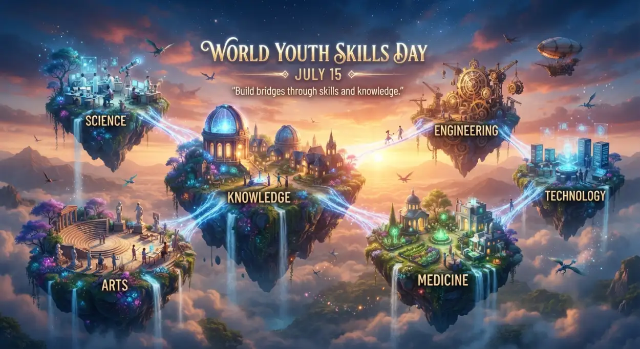 Free Download World Youth Skills Day 2026 Facebook Cover Photo - High Quality World Youth Skills Day 2026 Poster Image