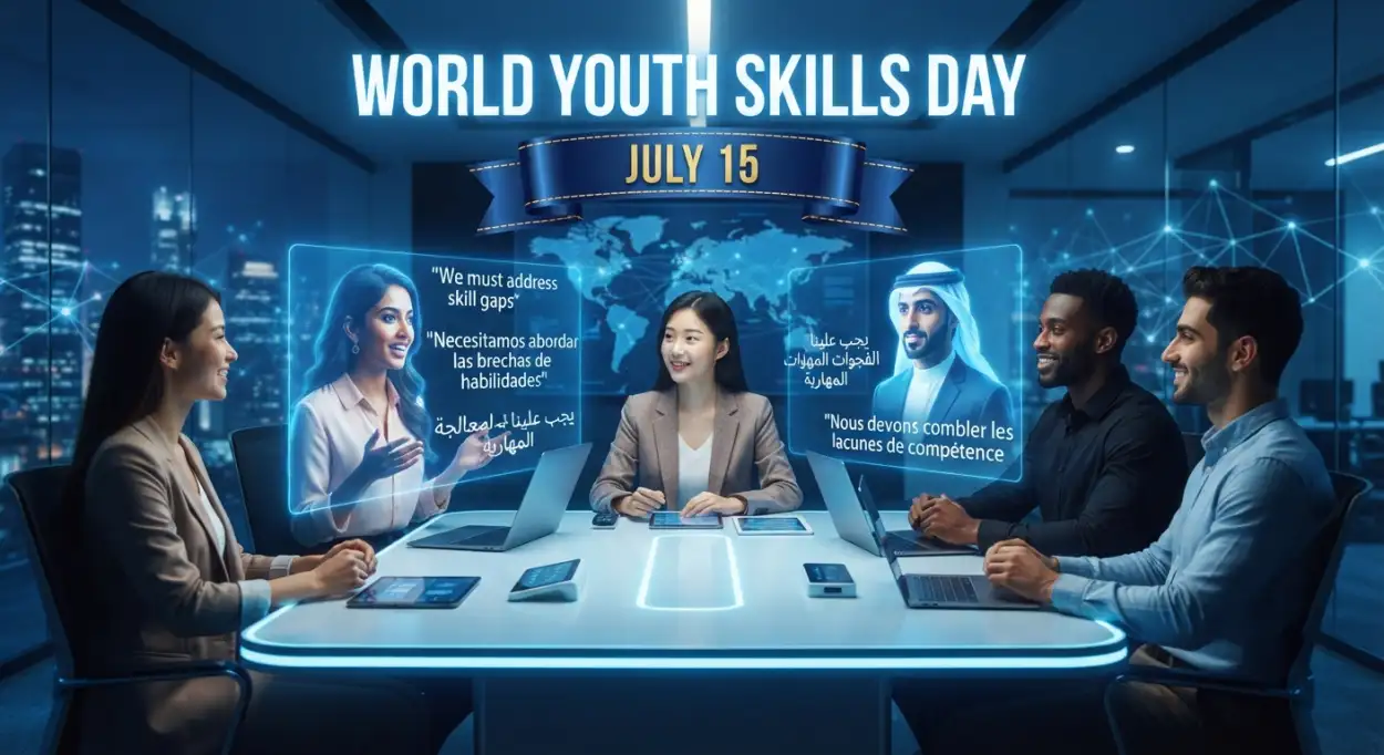 Free Download World Youth Skills Day 2026 Greeting Card - High Quality World Youth Skills Day 2026 Image
