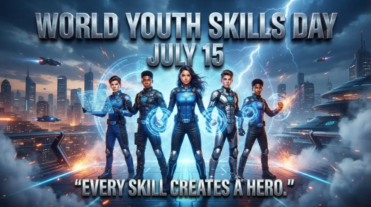 Free Download World Youth Skills Day 2026 High Resolution Banner - High Quality World Youth Skills Day 2026 Banner Image