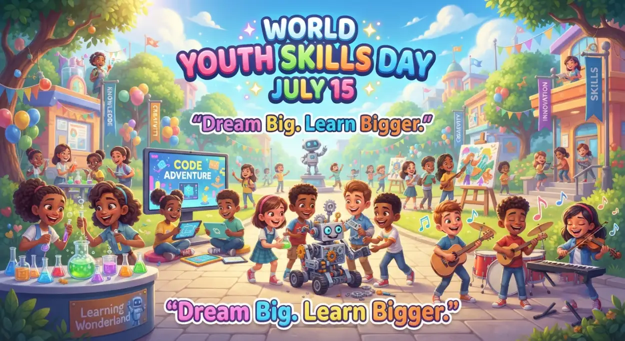 Free Download World Youth Skills Day 2026 Mobile Banner - High Quality World Youth Skills Day 2026 Banner Image