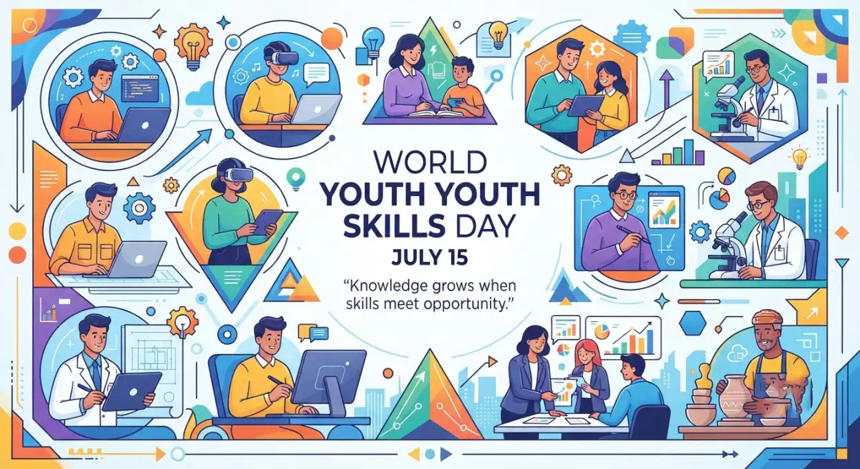 Free Download World Youth Skills Day 2026 Professional Social Media Template - High Quality World Youth Skills Day 2026 Poster Image