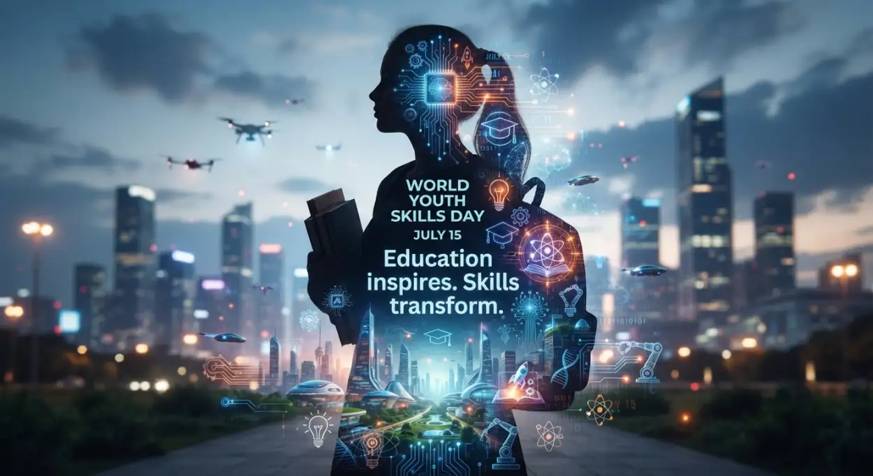 Free Download World Youth Skills Day 2026 Technology Education Poster - High Quality World Youth Skills Day 2026 Poster Image