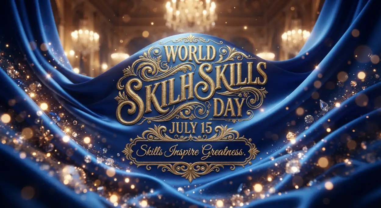 Free Download World Youth Skills Day 2026 Typography Banner - High Quality World Youth Skills Day 2026 Banner Image