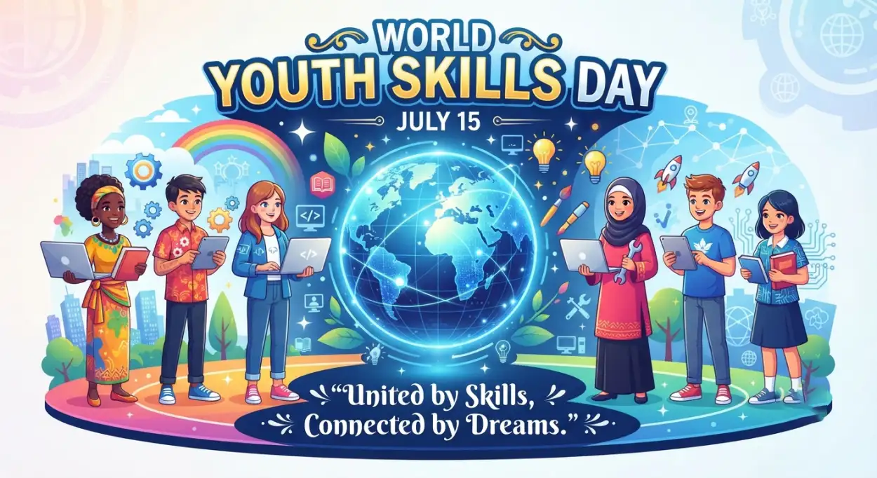 Free Download World Youth Skills Day 2026 Web Banner - High Quality World Youth Skills Day 2026 Banner Image