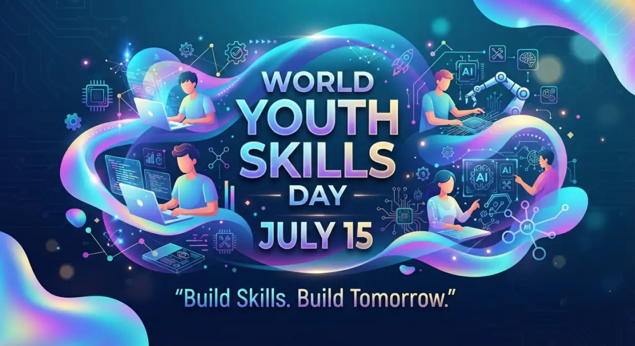 Free Download World Youth Skills Day 2026 Youtube Banner - High Quality World Youth Skills Day 2026 Banner Background Image