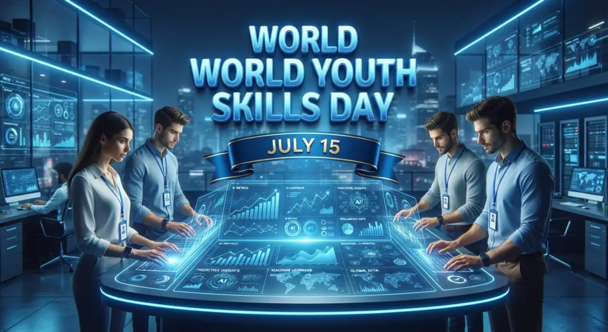 Free Download World Youth Skills Day Background Png - High Quality World Youth Skills Day 2026 Transparent PNG