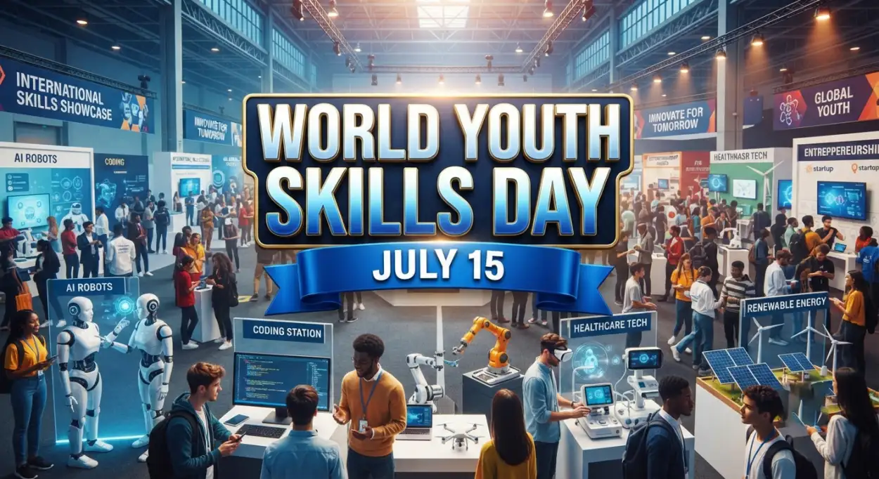 Free Download World Youth Skills Day Badge Png - High Quality World Youth Skills Day 2026 Transparent PNG