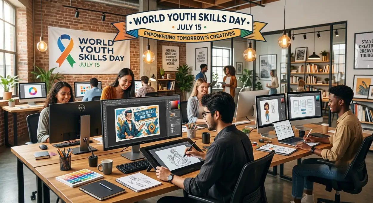 Free Download World Youth Skills Day Frame Png - High Quality World Youth Skills Day 2026 Transparent PNG