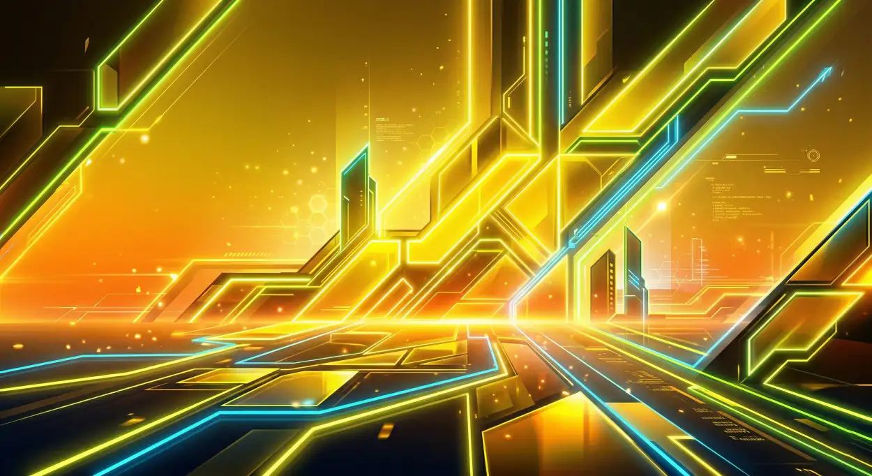 Free Download Yellow Youtube Thumbnail Background Digital Art Style 2 - High Quality Yellow Youtube Thumbnail Background Background Image