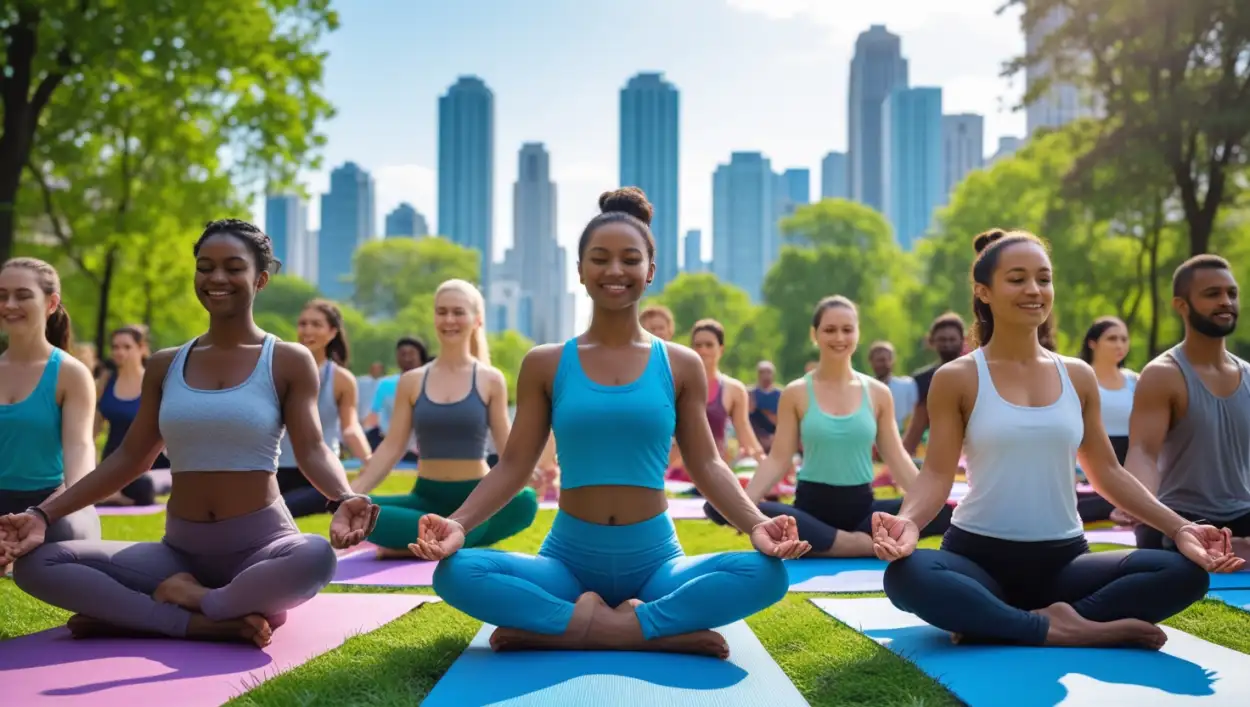 Free Download Yoga Girl In Forest Background AI Artwork - High Quality International Day Of Yoga 2025 Background