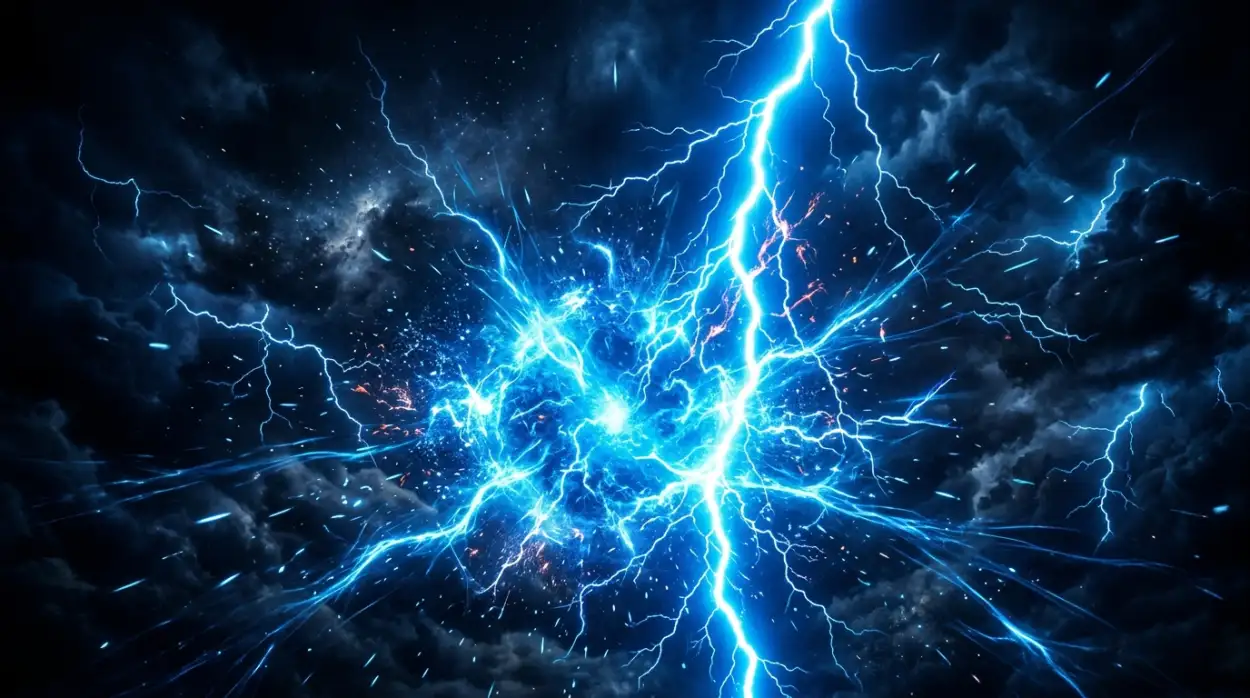Free Download Youtube Thumbnail Background Hd With Electric Lightning Effect Dark Style - High Quality Youtube Thumbnail Background Hd Background Image
