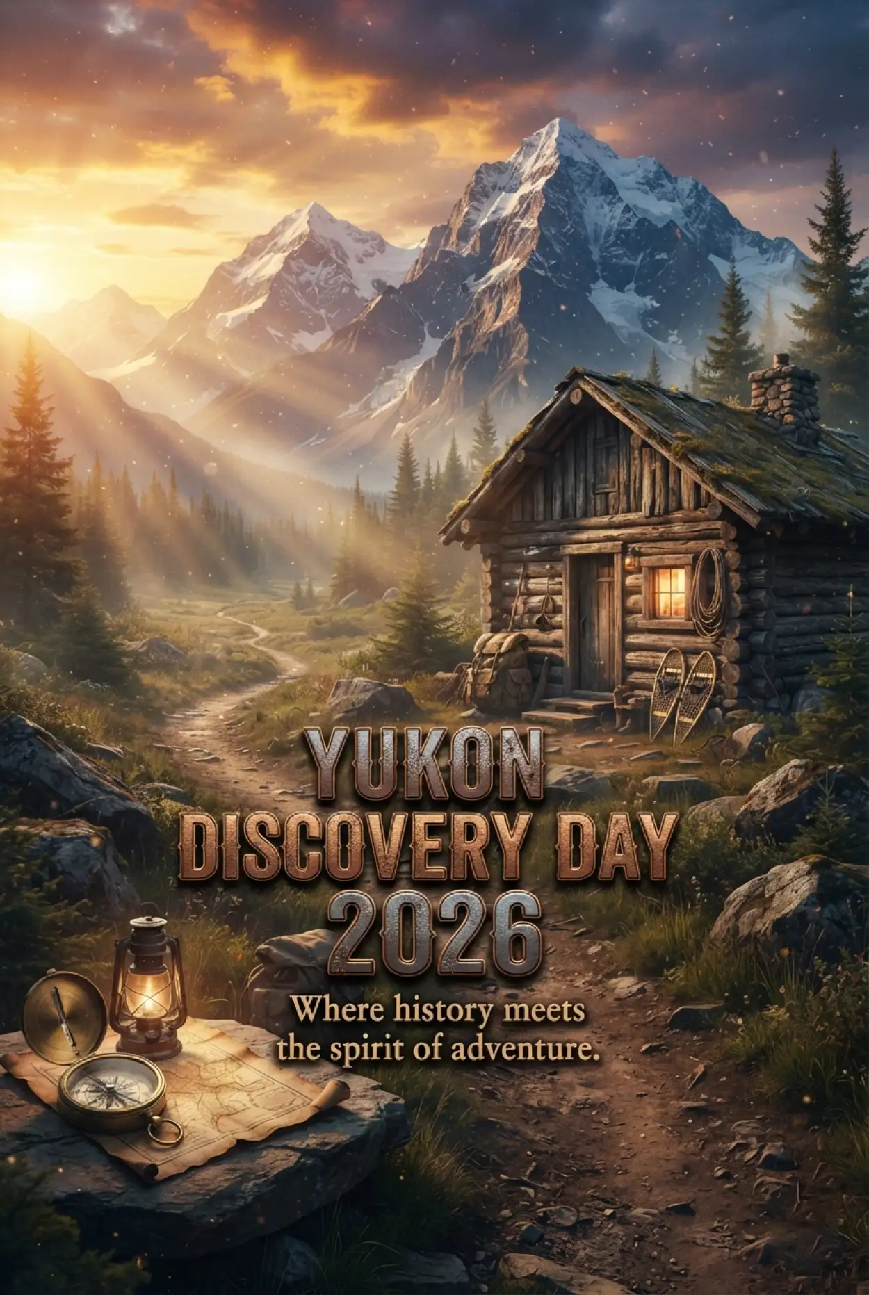 Free Download Yukon Discovery Day Banner - High Quality Discovery Day 2026 Image