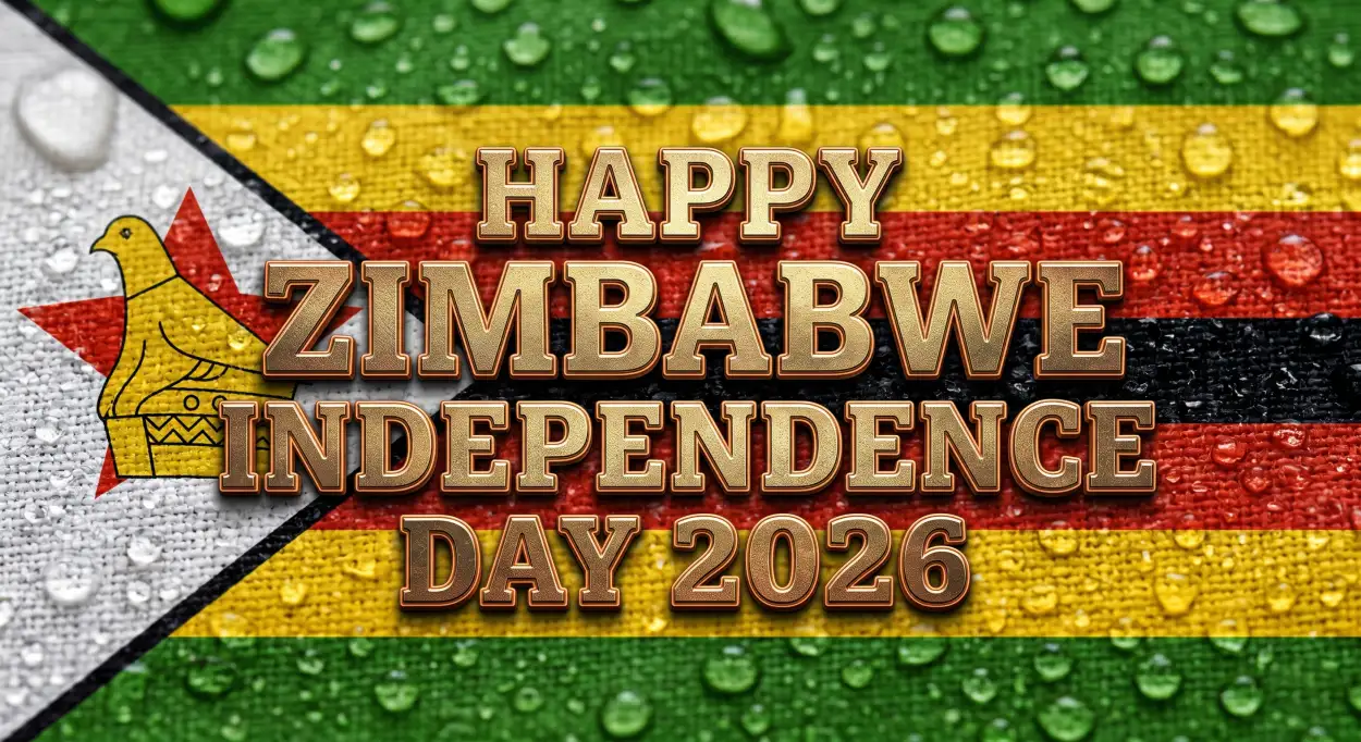Free Download Zimbabwe Independence Day 2026 Banner Background Png - High Quality Happy Zimbabwe Independence Day 2026 Transparent PNG