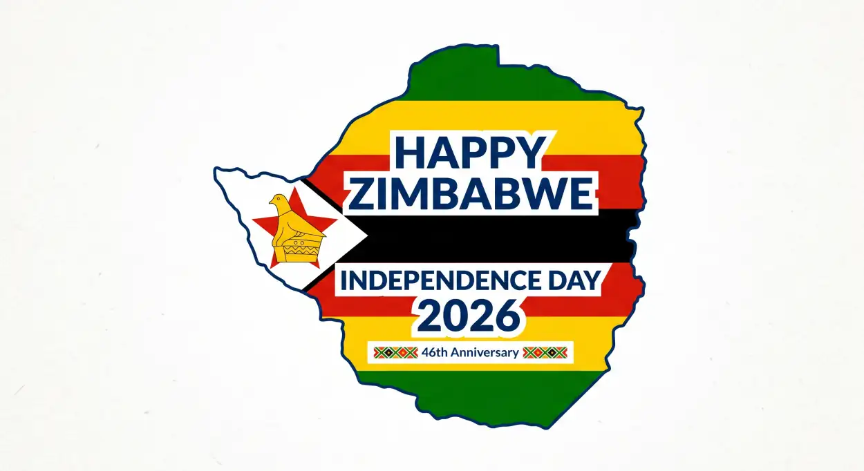 Free Download Zimbabwe Independence Day 2026 Celebration Quotes - High Quality Happy Zimbabwe Independence Day 2026 Image