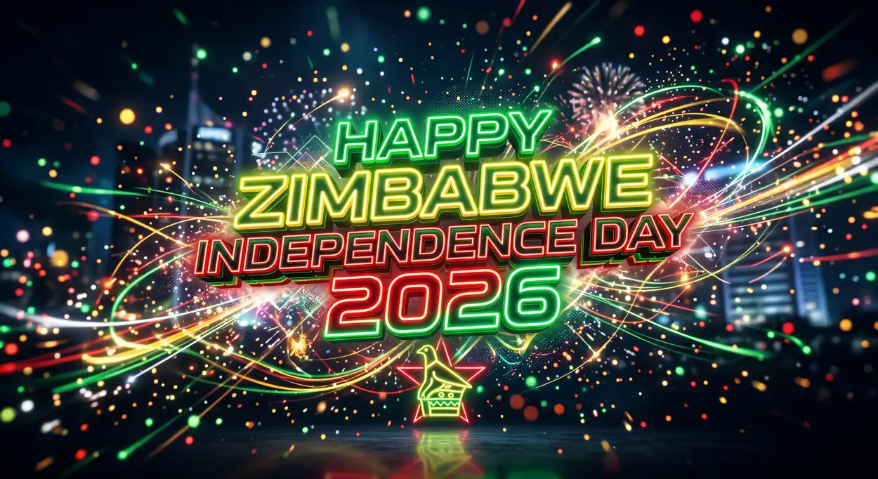 Free Download Zimbabwe Independence Day 2026 Creative Graphics - High Quality Happy Zimbabwe Independence Day 2026 Image