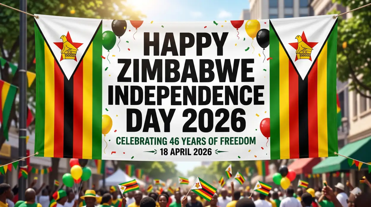 Free Download Zimbabwe Independence Day 2026 Flyer Template - High Quality Happy Zimbabwe Independence Day 2026 Image